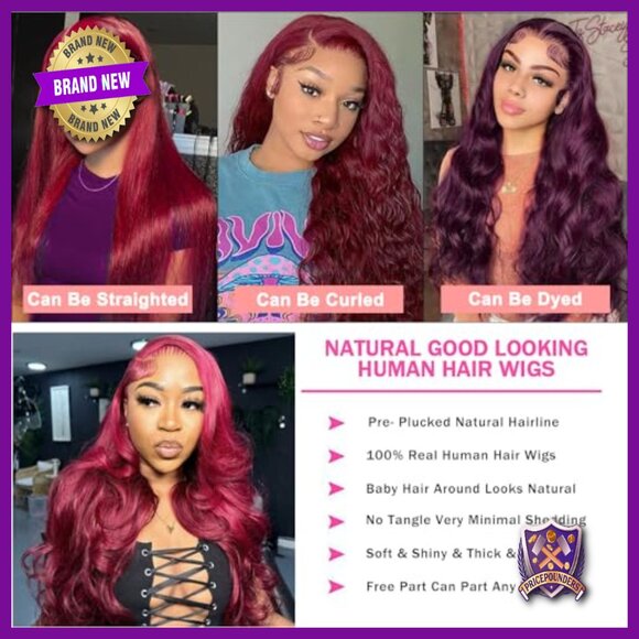 13x6 HD Lace Front Wig 180% Density Brazilian Human Hair Body Wave main image 5
